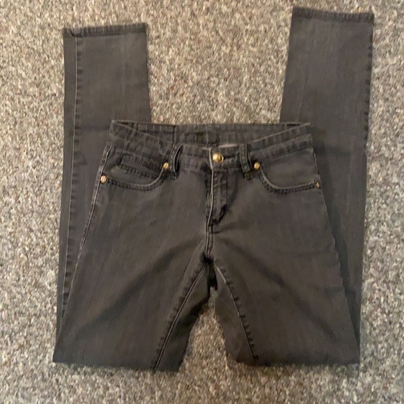 Bcbgmaxazria Mia Skinny Jeans Black Rinse 28 - Picture 3 of 7